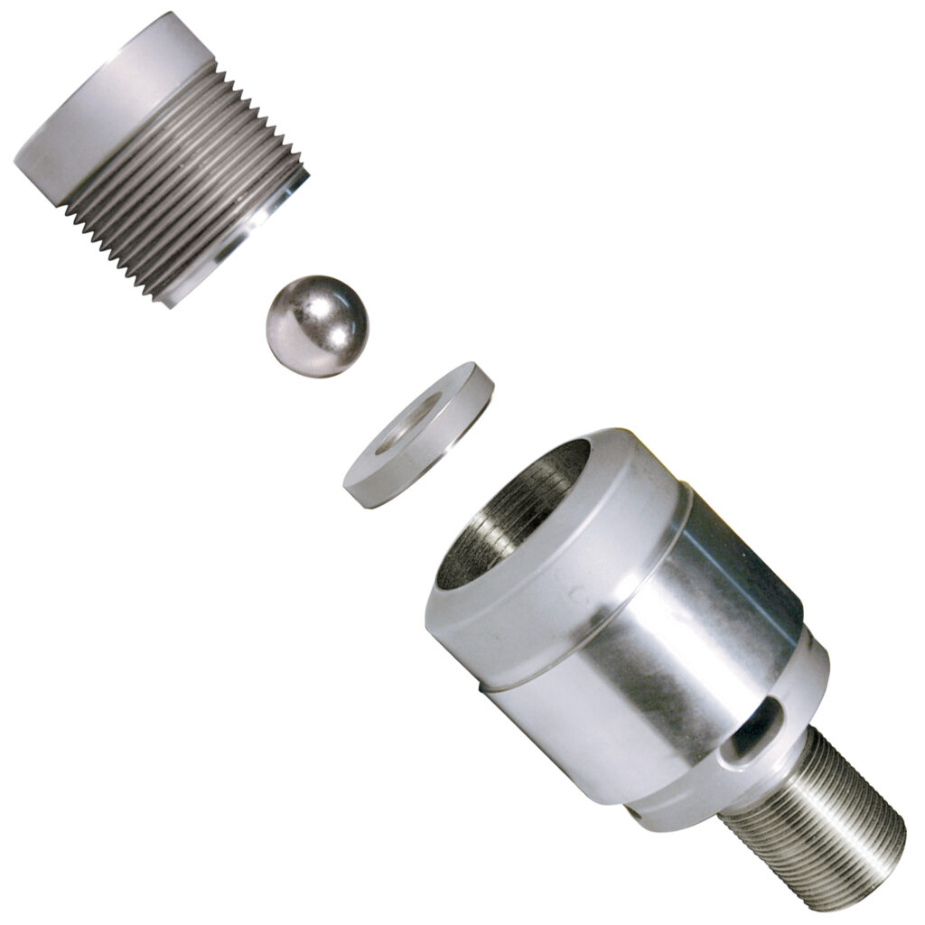 Ball Check, Reed, 3-3/4", 7-1/2" OAL, with Replaceable Seat, 1-7/8"-8