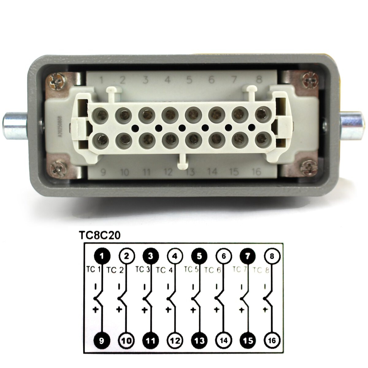 Thermocouple Cable for 8-Zone Mold Temperature Control System, 20' Length - Image 3