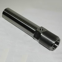Hot Melt RT Nozzle Body, 8-1/4" (9" with Tip), 1-3/4"-8 Thd, 1-1/4" RO, 3/8"-24 Hot Melt T/C Hole
