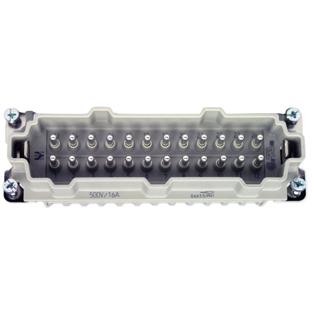 Plastic Male Insert with pin Contacts