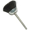 Cup Polishing Brush, 1″ Diameter x 17/32″ Trim Length x 1/8″ Diameter Shank, Hard Bristles