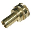 Coupler, ST Series, 1/2″ Body, 1/2″ Hose Barb, Straight, Brass