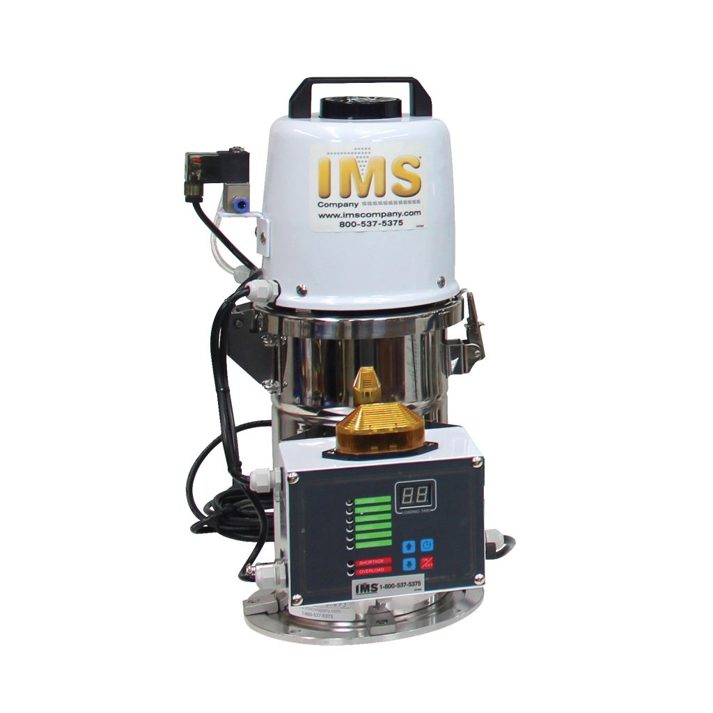 IMS Series Material Loader, Model 200, Electric 1.4 hp Motor, Hopper Mount Style, 450 lb/hr
