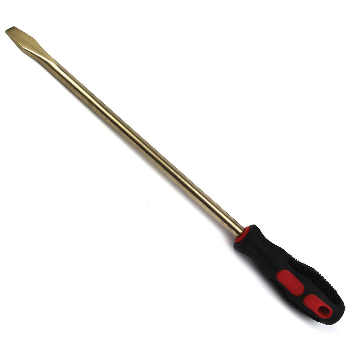 Brass Rod, Straight with Flared Tip, 3/8" Rod Diameter, 13-3/4" Overall Length - Image 1