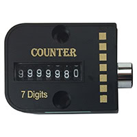 Mold Cycle Counter - Style P, Parting Line Mount, Mechanical, 7 Digit