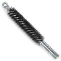Brush, Heavy Duty Barrel, 25mm OD, High Carbon Steel, Double Stem And Spiral