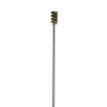 Tube Brush, Power Driven (Single Spiral), Brass Bristle, 1/2″ Diameter, 12″ Length