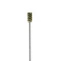 Brass Bristle, Power Driven (Single Spiral) Tube Brush, 3/4″ Brush Diameter, 12″ Length.