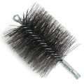 Brush, Heavy Duty Barrel, 115mm OD, High Carbon Steel, Double Stem And Spiral