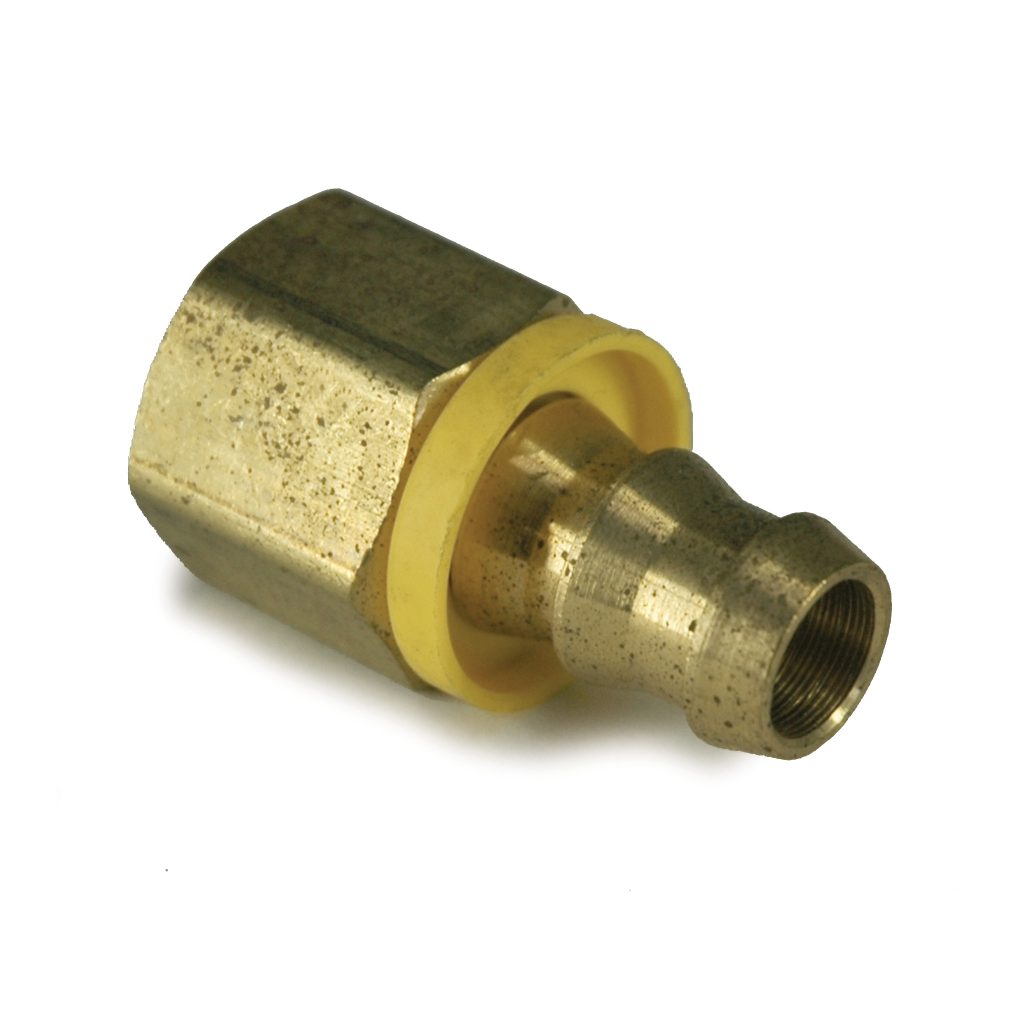 Hose Barb, 1/2" Inside Diameter Push-On, 1/2" Female NPT, Brass