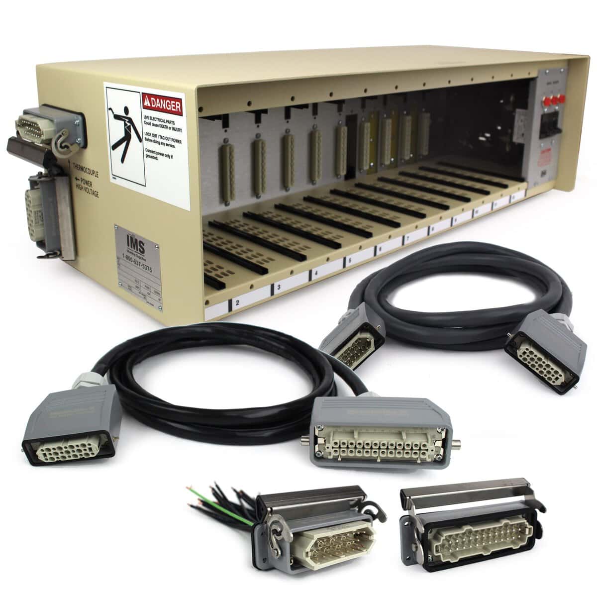 Temp Control System, 12-Zone Kit, 10' Mold Power & Thermocouple Cables, Mold Heater & TC Connectors - Image 1