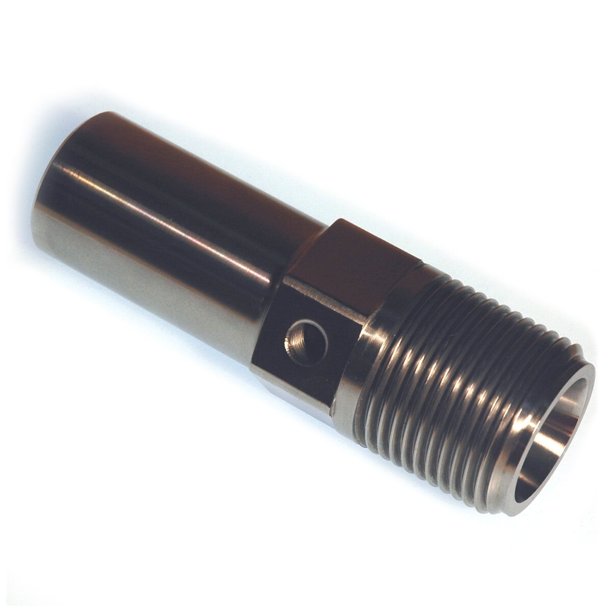 Nozzle Body, RT Style, GP, 4-1/4" Long, 1-3/4"-8 Thd, 15/16" RO with 1/4"-28 & 1/8"-27 NPT T/C Holes - Image 2