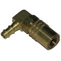 Coupler, 3/8″ Passage, 90 Degree, 3/8″ Inside Diameter Hose, 316 Series.