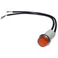 Indicator Light, Amber, 250 V, 1/2 Watt, 6″ Leads (22 Awg), Push-Type Light