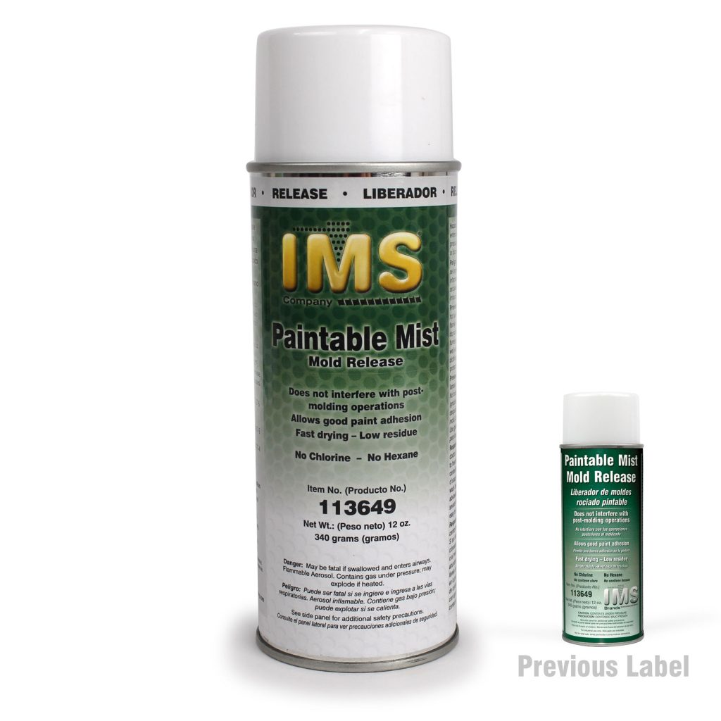 Mold Release, Paintable Mist, 12 oz Net Wt