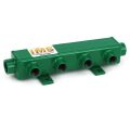 Manifold, Water, Steel, HV-ST Series (2) 1″ NPT Inlet/Outlet, (4) 1/2″ NPT Ports 14-1/4″ OAL