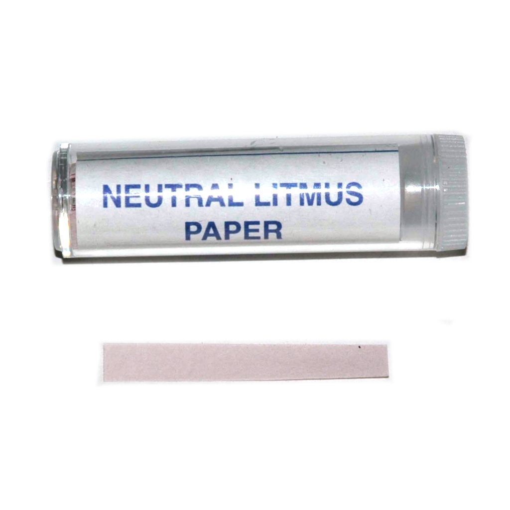 Neutral Litmus Paper Strips, 100 per Vial