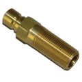 Plug, Water Extension, 300 Series, 3/8″ Passage, 2-1/2″ Length, 3/8″ NPT, Brass