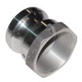 Cam & Groove Coupling, Type A 2″ Aluminum, Male Adapter x Female NPT Thread