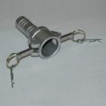 Cam & Groove Coupling, Type C 1″ Aluminum, Female Coupler x Hose Shank