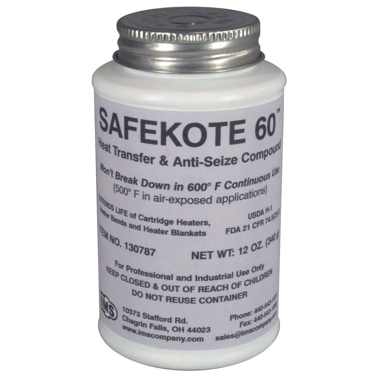 SafeKote 60, Heat Transfer and Anti-Seize Compound, for up to 600°, 12 oz - Image 1