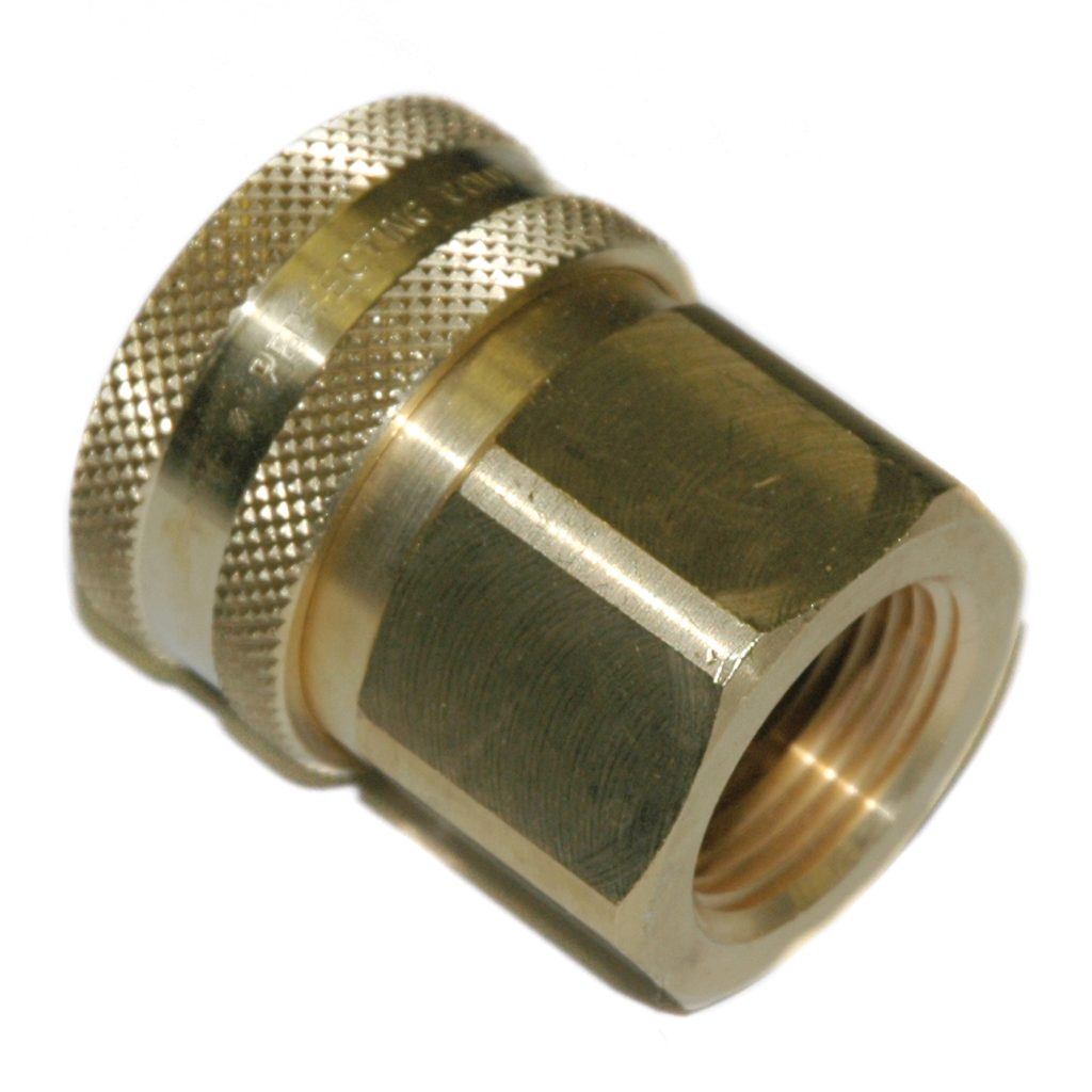Coupler, ST Series, 1" Passage, 1" Female NPT, Brass
