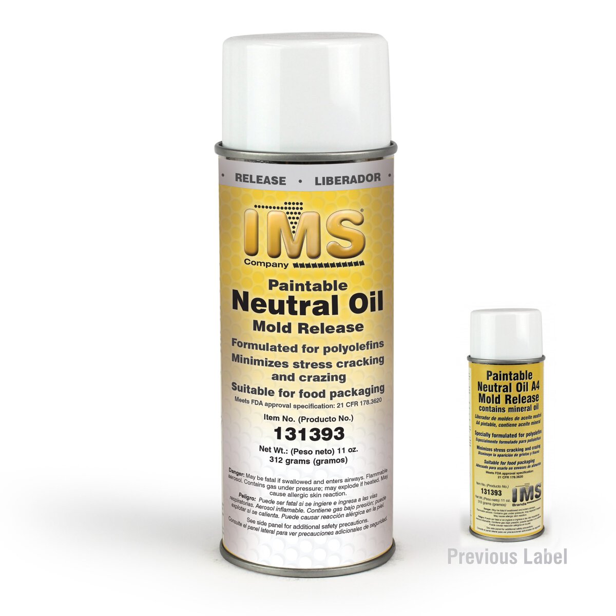 Mold Release, Neutral Oil, Spray Can, 11 oz Net Wt - Image 1