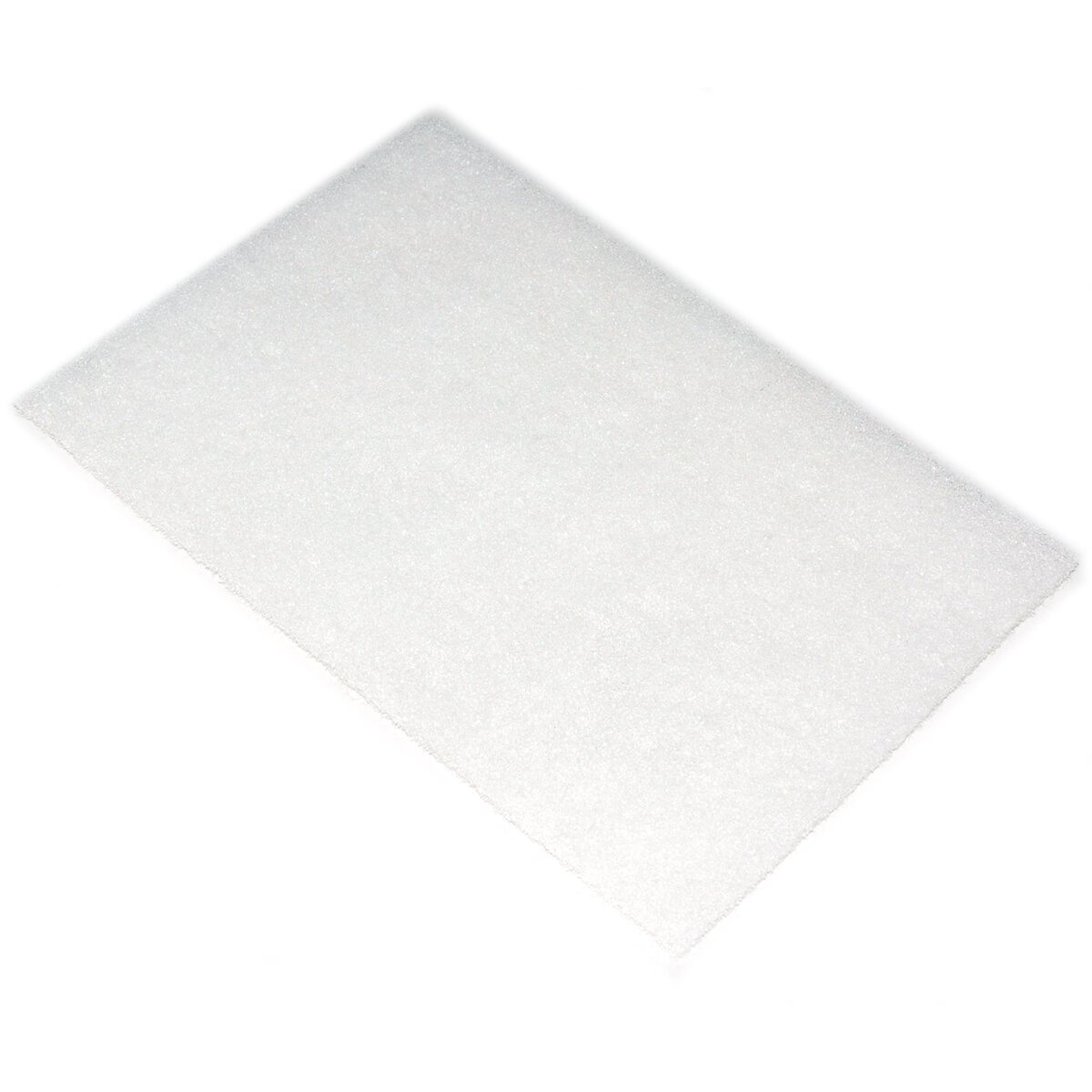 Cleaning Pad, 6" x 9", White, Light Duty - Image 1
