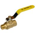 Ball Valve, 3/8″ Male x 3/8″ Female NPT Full Port, Brass