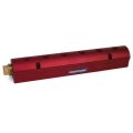 Manifold, Red Aluminum, (2) 1-1/2″ Inlets and (6) 1/2″ Ports, with (1) Bronze End Plug