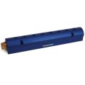 Manifold, Blue Aluminum, (2) 1-1/2″ Inlets and (8) 1/2″ Ports, with (1) Bronze End Plug