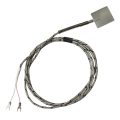 Thermocouple, Spade Style, Type J, 30mm Square Spade, 144″ SS Leads, Spade Lugs, Grounded