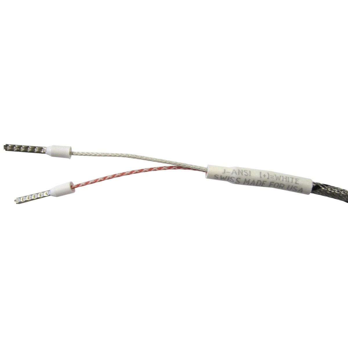 Thermocouple, Probe Style, Type J, 3/16" x 2-1/2" Tip, 48" SS Leads, Spade Lugs, Grounded - Image 3