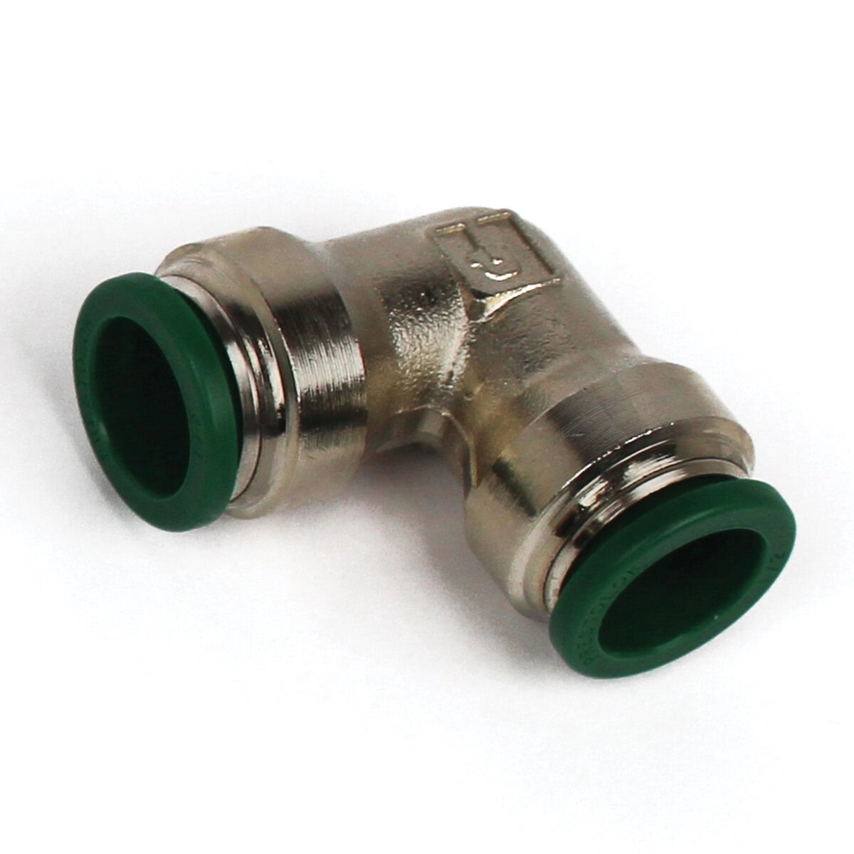 Push to Connect Tube Fitting, Union Elbow, 1/2" OD Tube to 1/2" OD Tube - Image 1