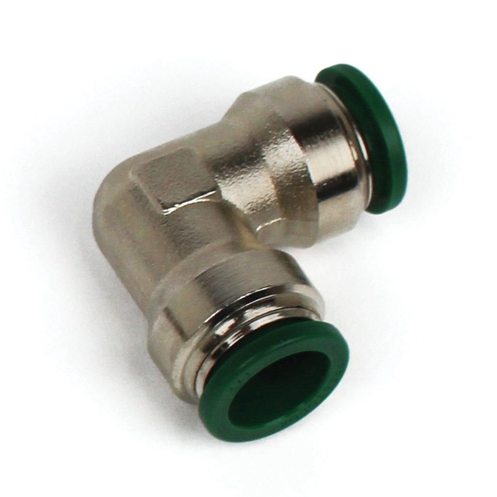 Push to Connect Tube Fitting, Union Elbow, 1/2" OD Tube to 1/2" OD Tube