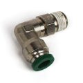 Push to Connect Tube Fitting, Elbow, Male Swivel, 1/4″ OD Tube to 1/4″ NPT