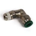 Push to Connect Tube Fitting, Elbow, Male Swivel, 3/8″ OD Tube to 1/2″ NPT