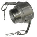 Cam & Groove Coupling, Type B 1-1/4″ Stainless Steel, Female Coupler x Male NPT Thread