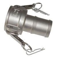 Cam & Groove Coupling, Type B 2-1/2" Stainless Steel, Female Coupler x Male NPT Thread