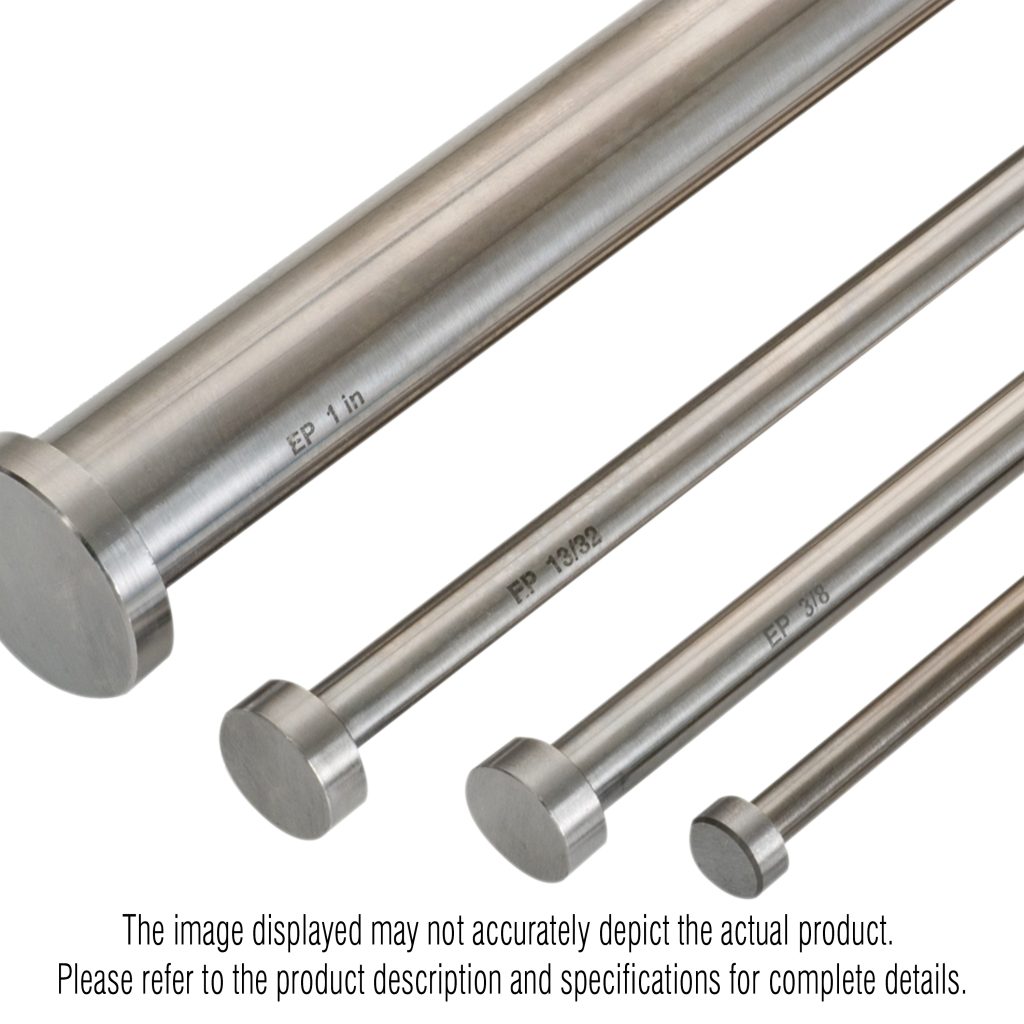 Core Pin, H-13 Standard Hardness, Rc 30-35 Length: 6" Outside Diameter: 0.25"